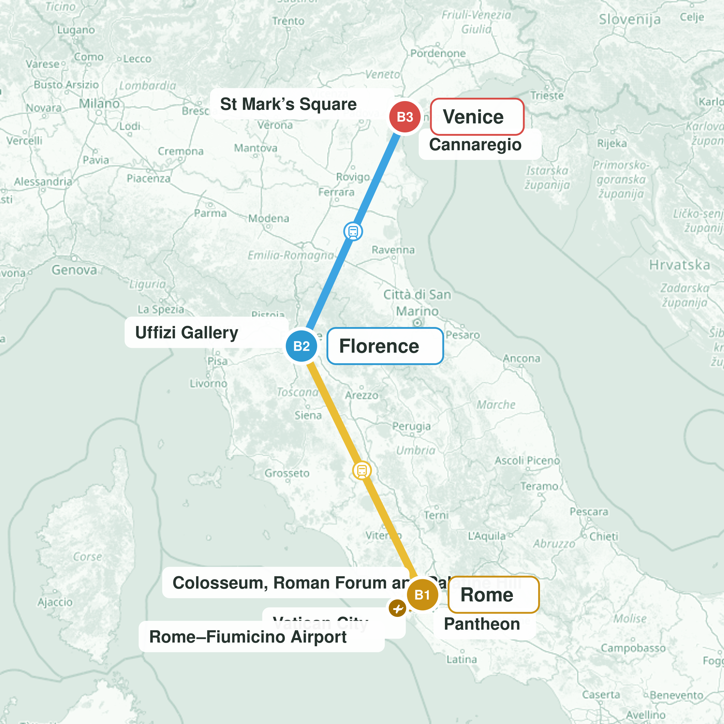 Travel route