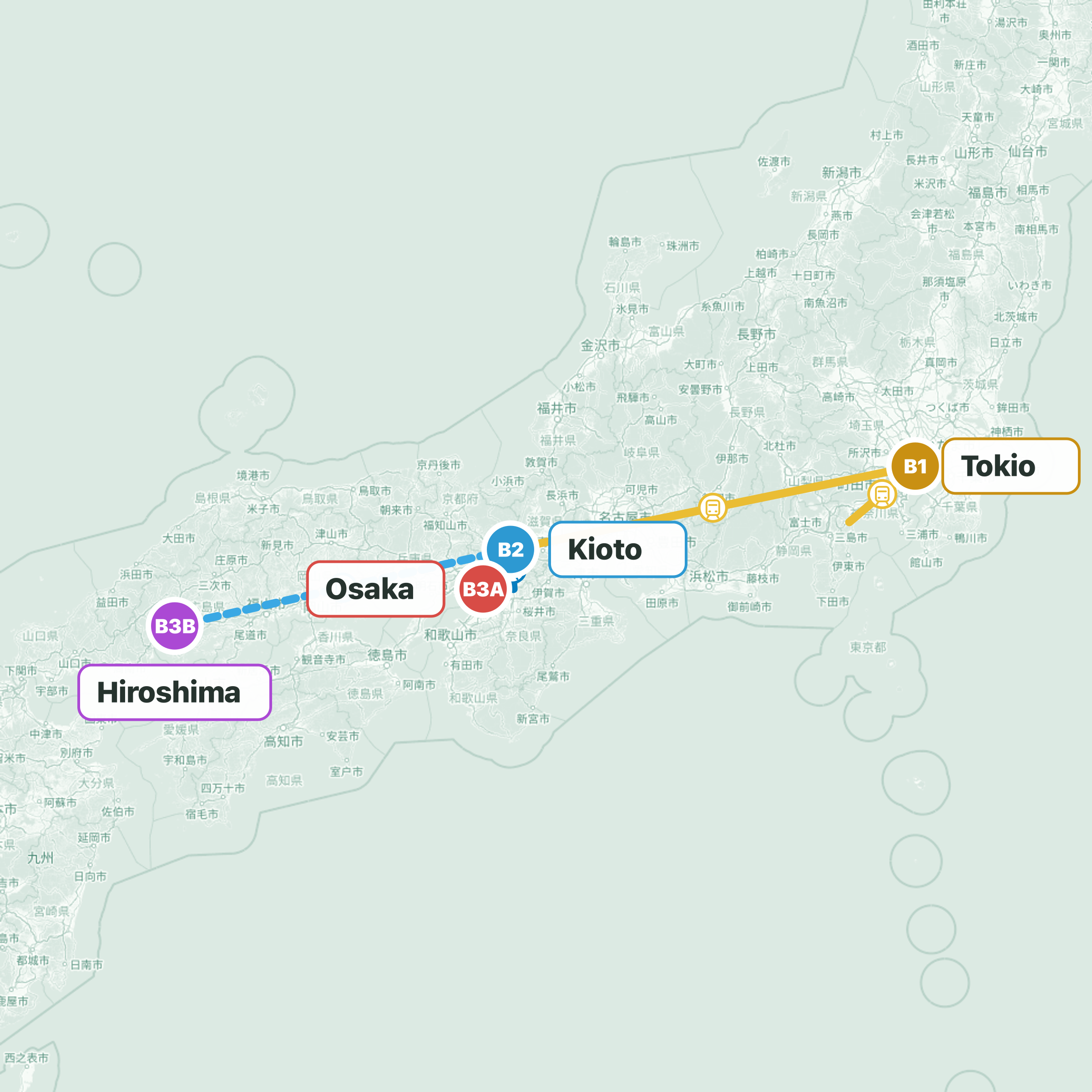 Ruta del viaje