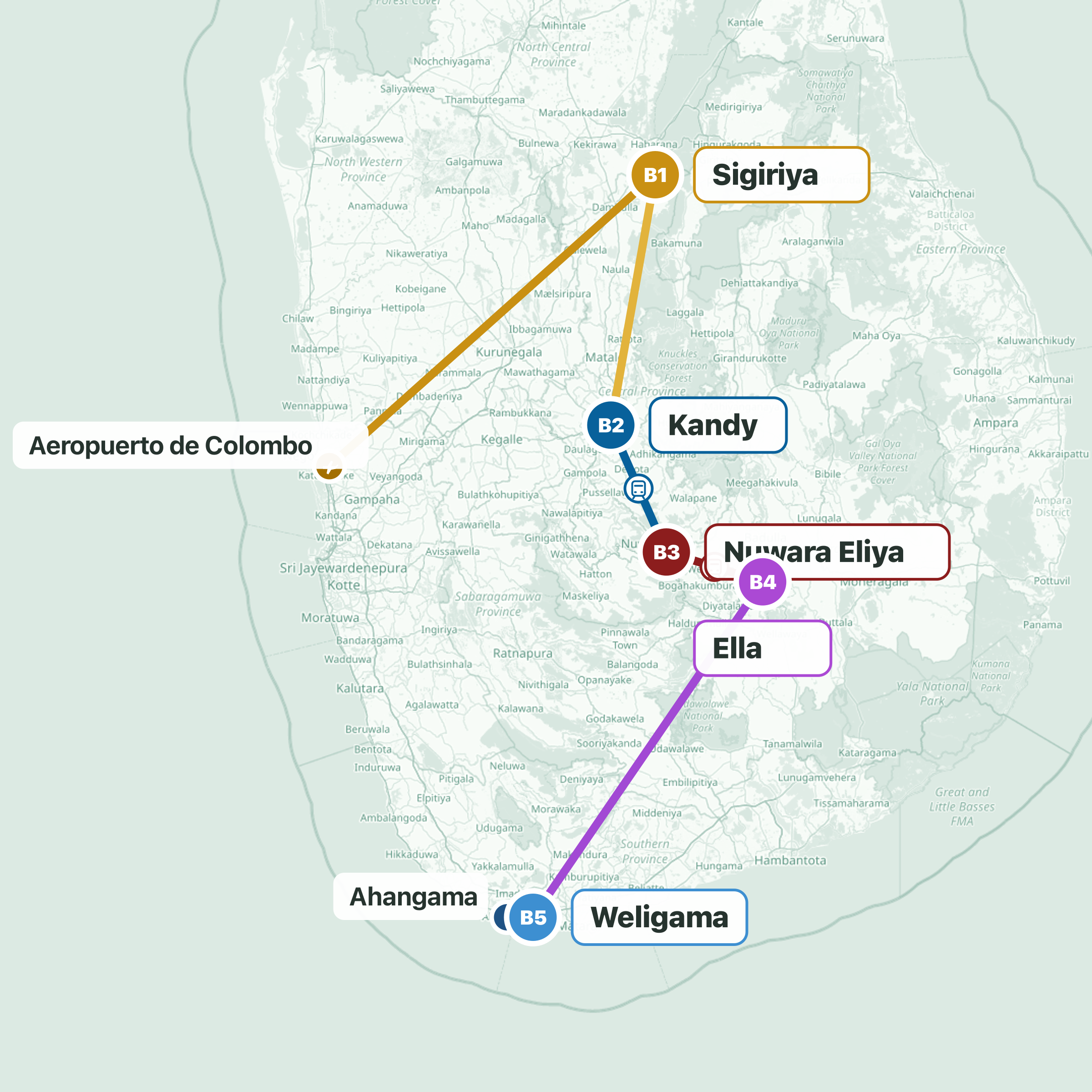 Ruta del viaje