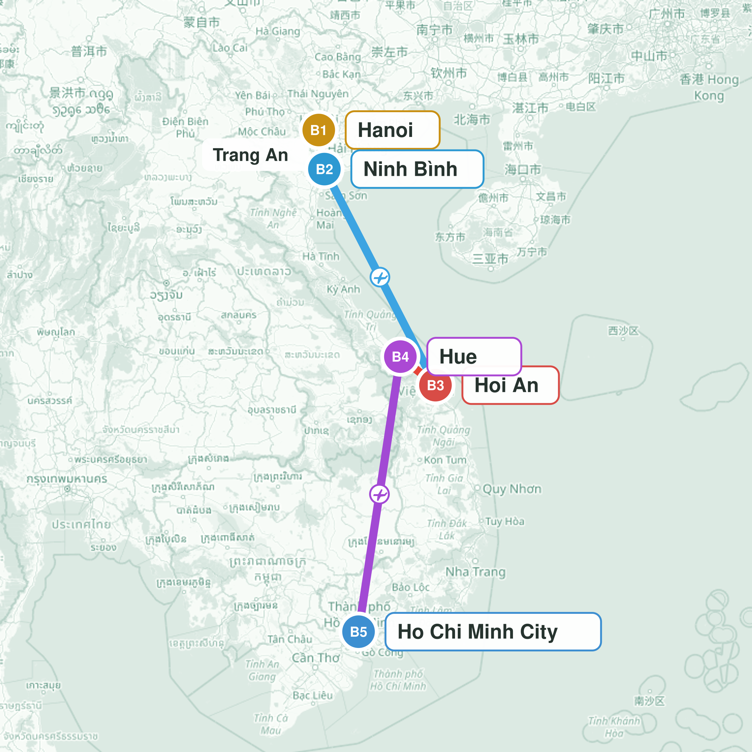 Travel route