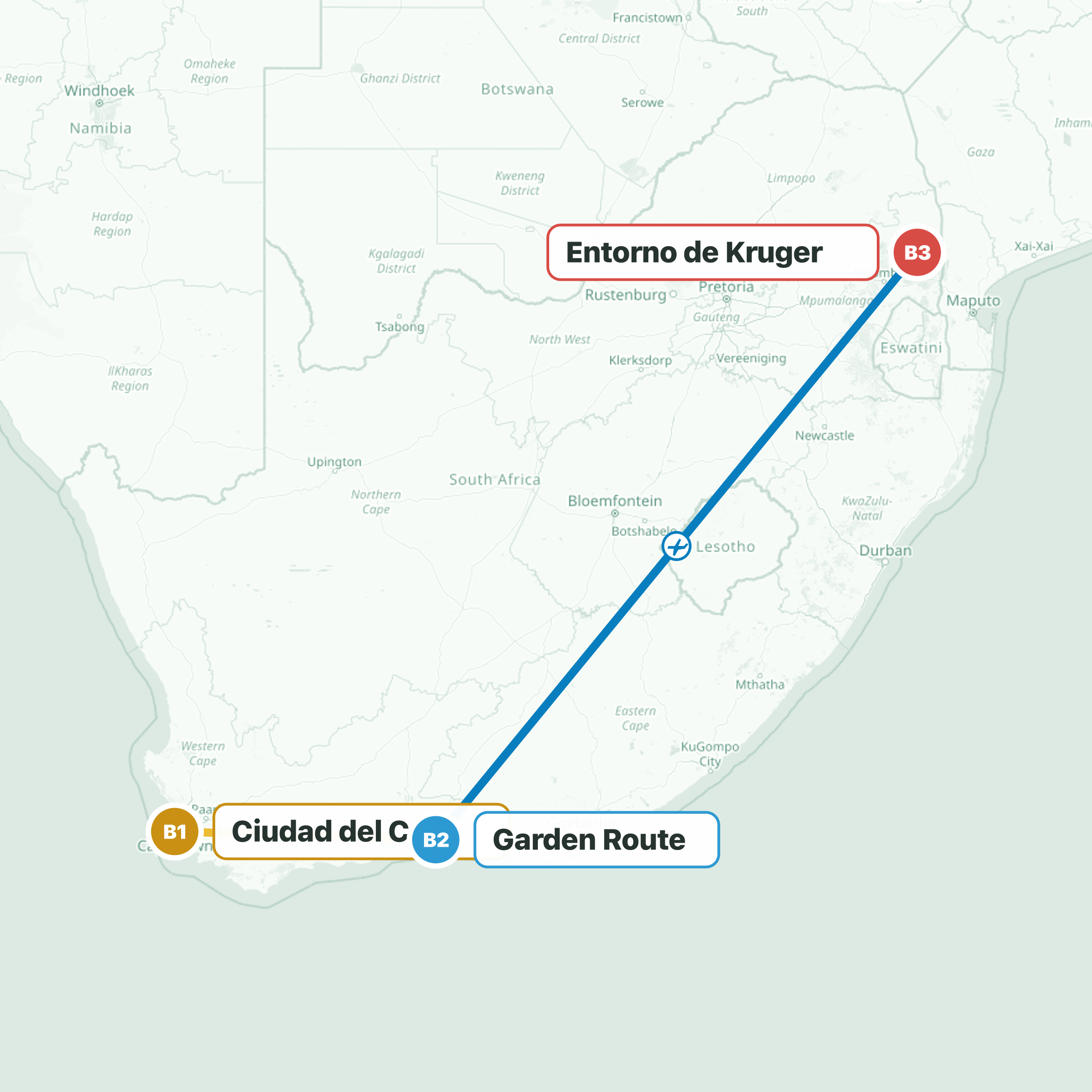 Ruta del viaje