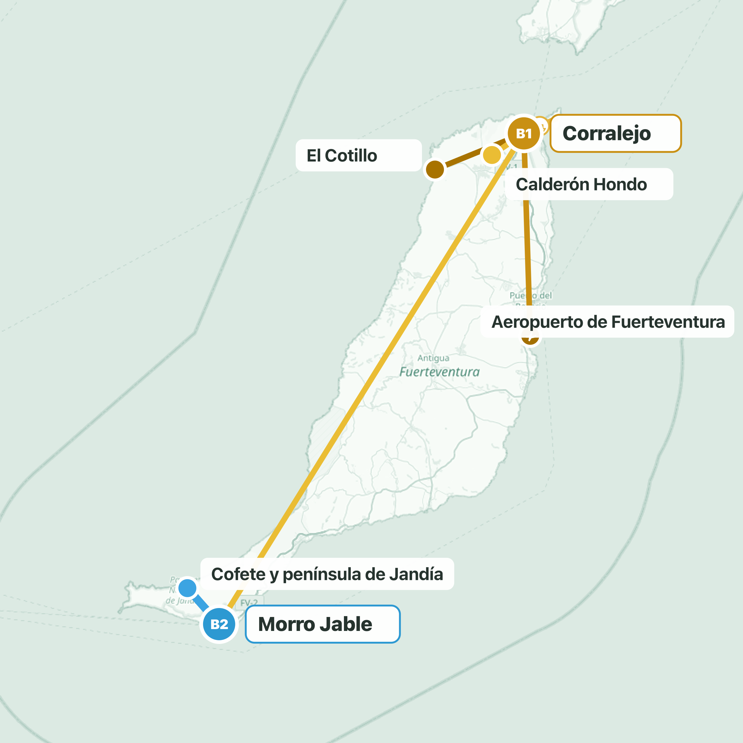 Ruta del viaje
