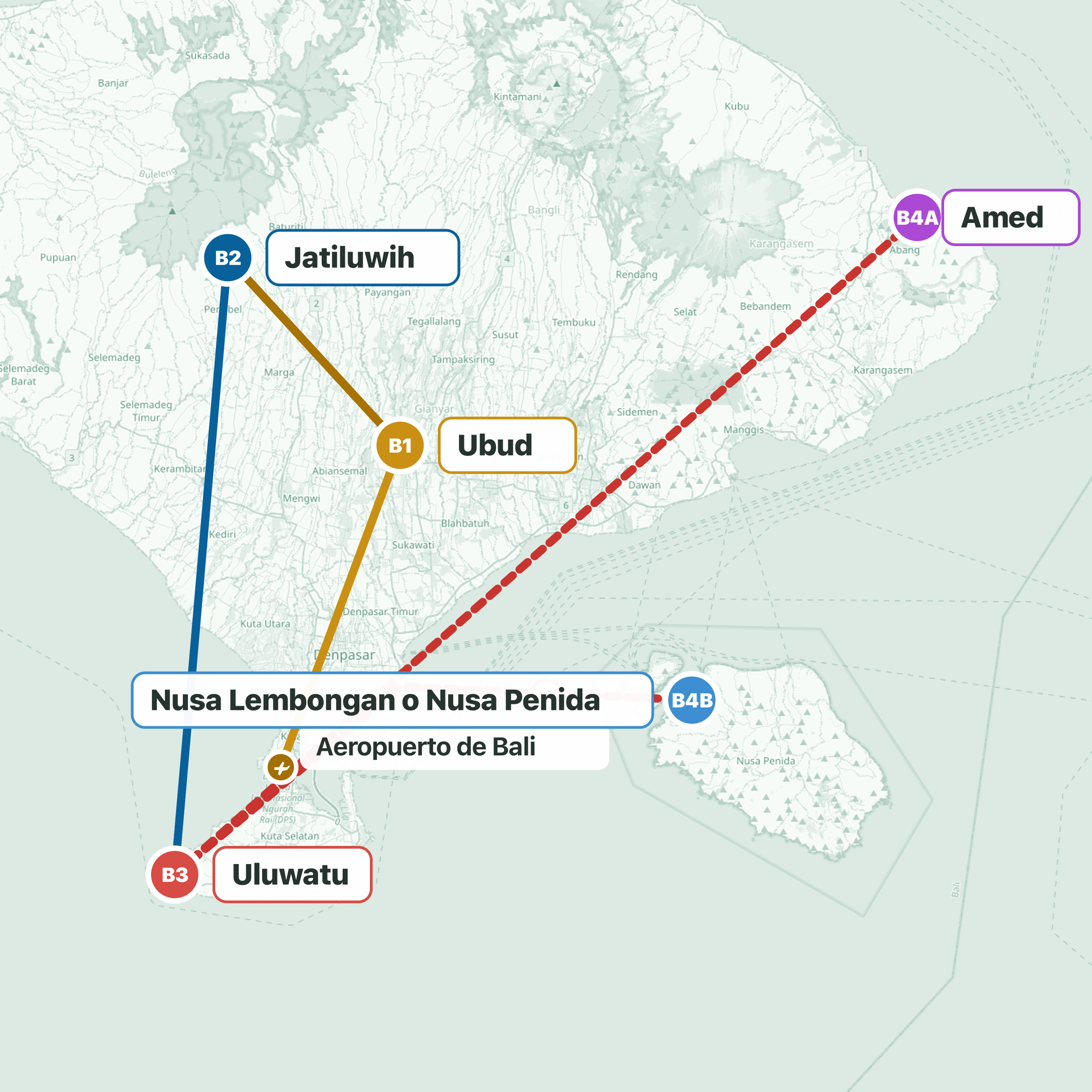 Ruta del viaje