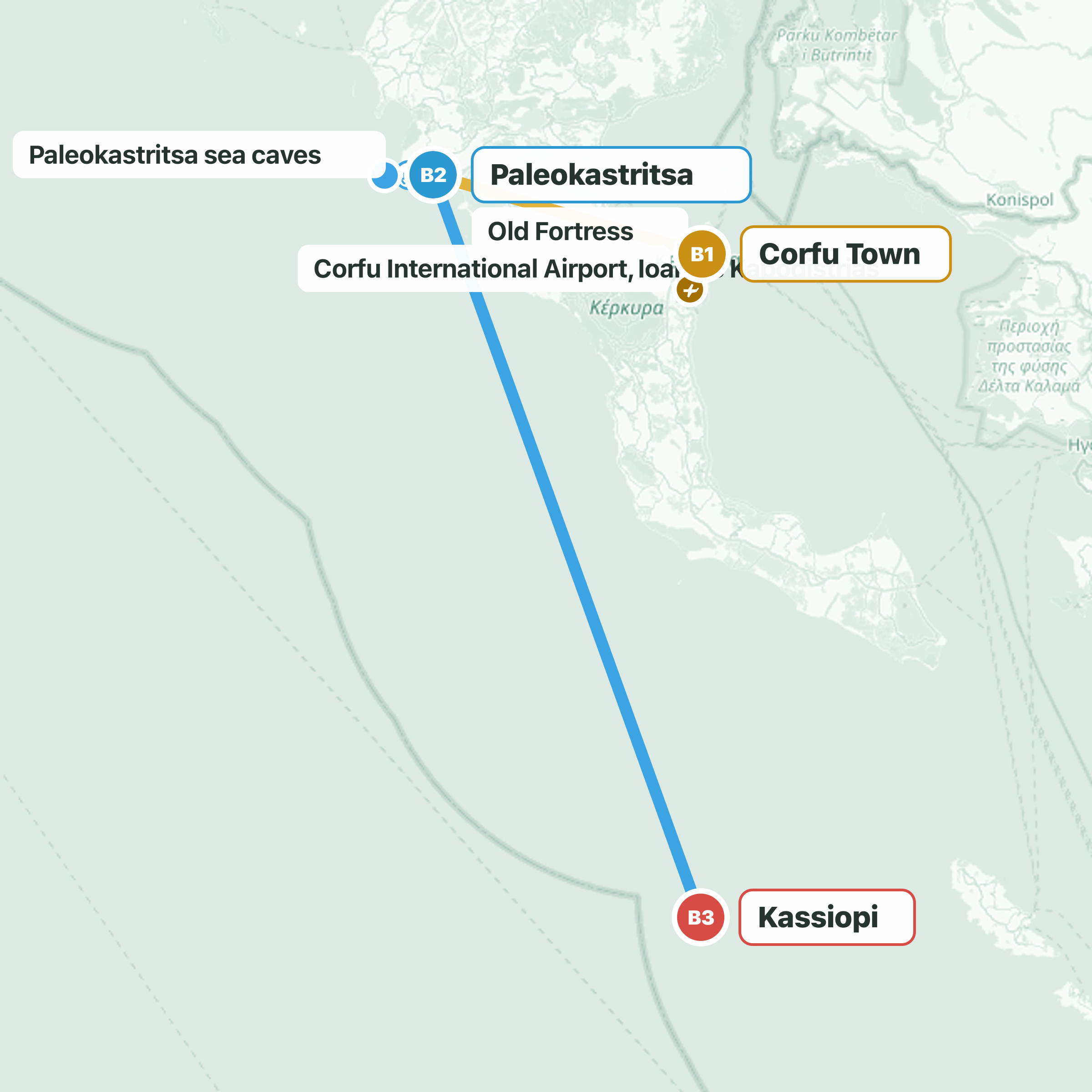 Travel route