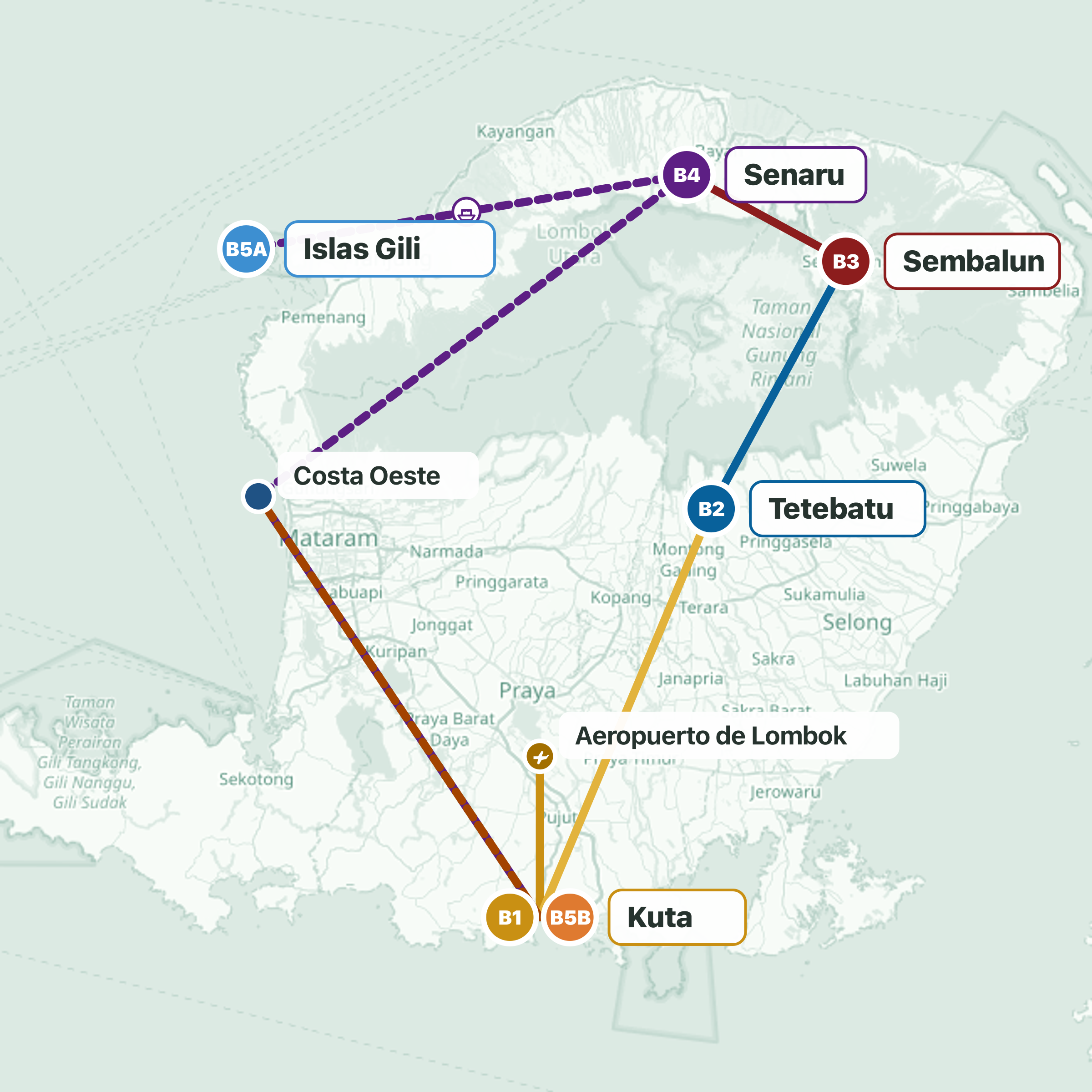 Ruta del viaje