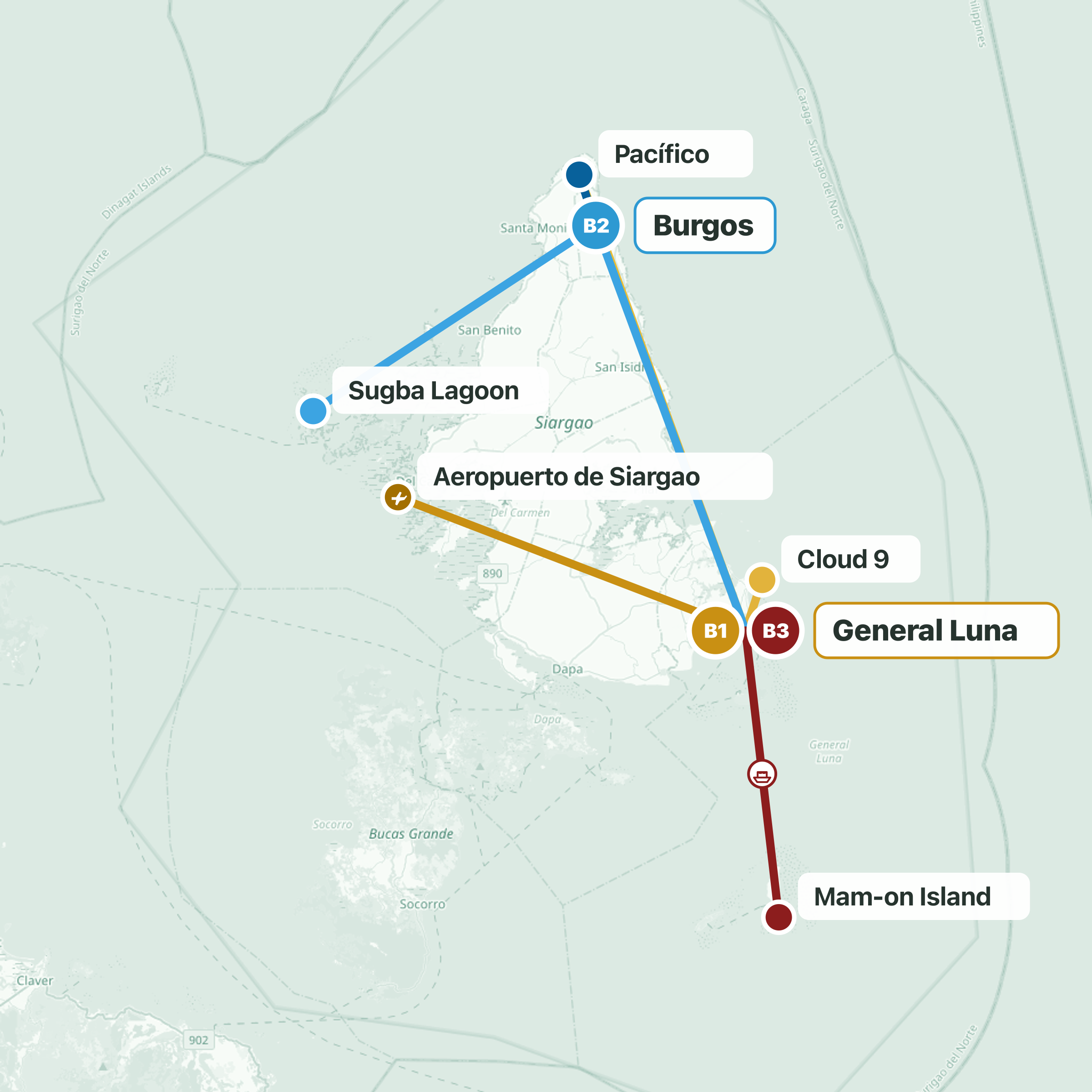 Ruta del viaje