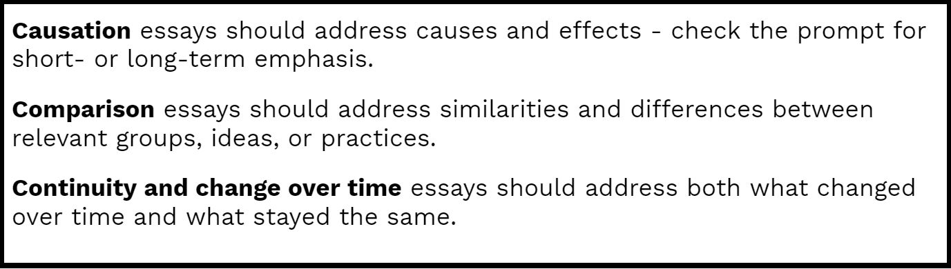 cause and effect thesis apush