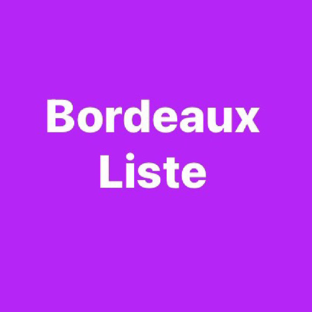 Bordeaux Liste 1962-2020