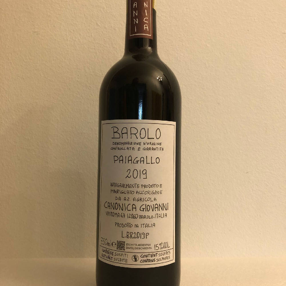 Paiagallo 2019 Barolo Canonica Giovanni