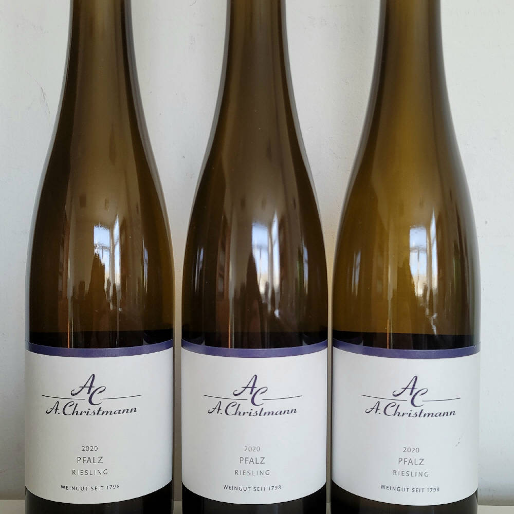 3 x Christmann 2020 Gutsriesling frei Haus 