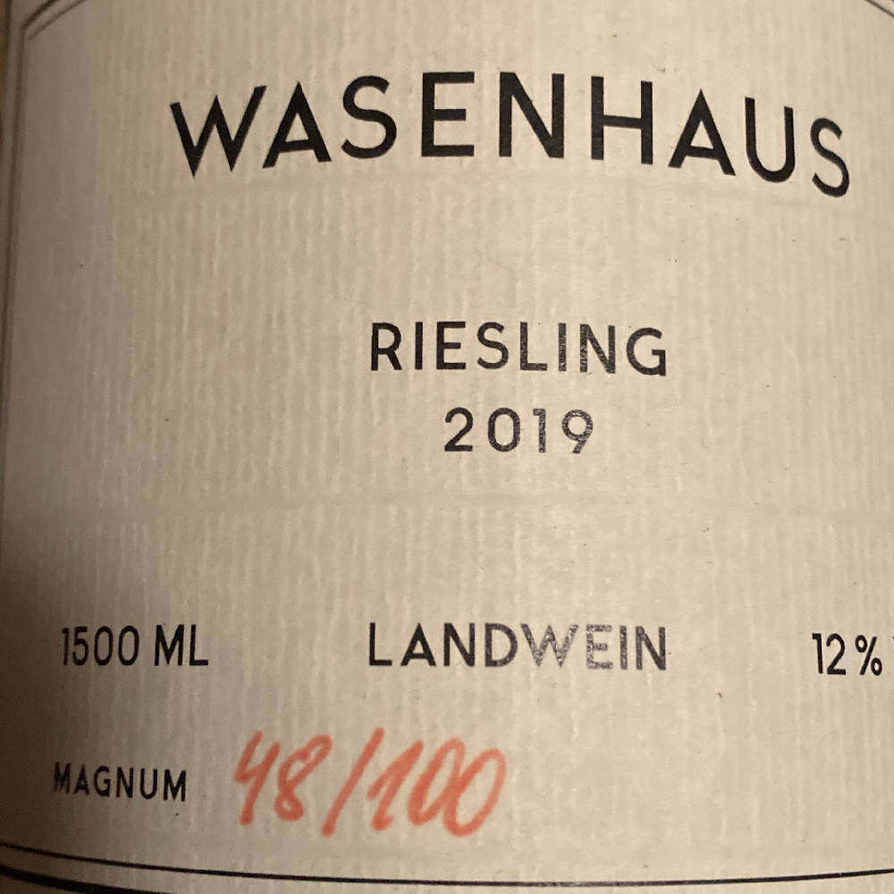 WASENHAUS Riesling 2019 MAGNUM