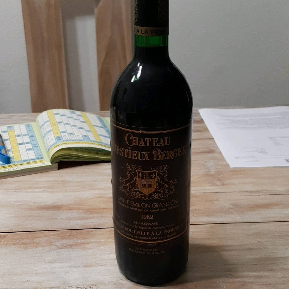 Auktion 1982er Saint-Emilion Grand Cru Chateau Destieux Berger 