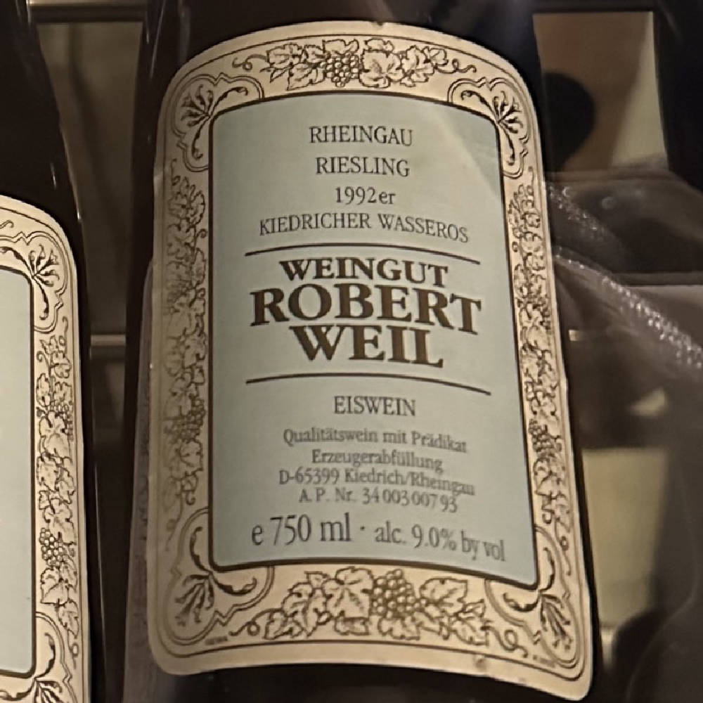 Robert Weil Eiswein 1992