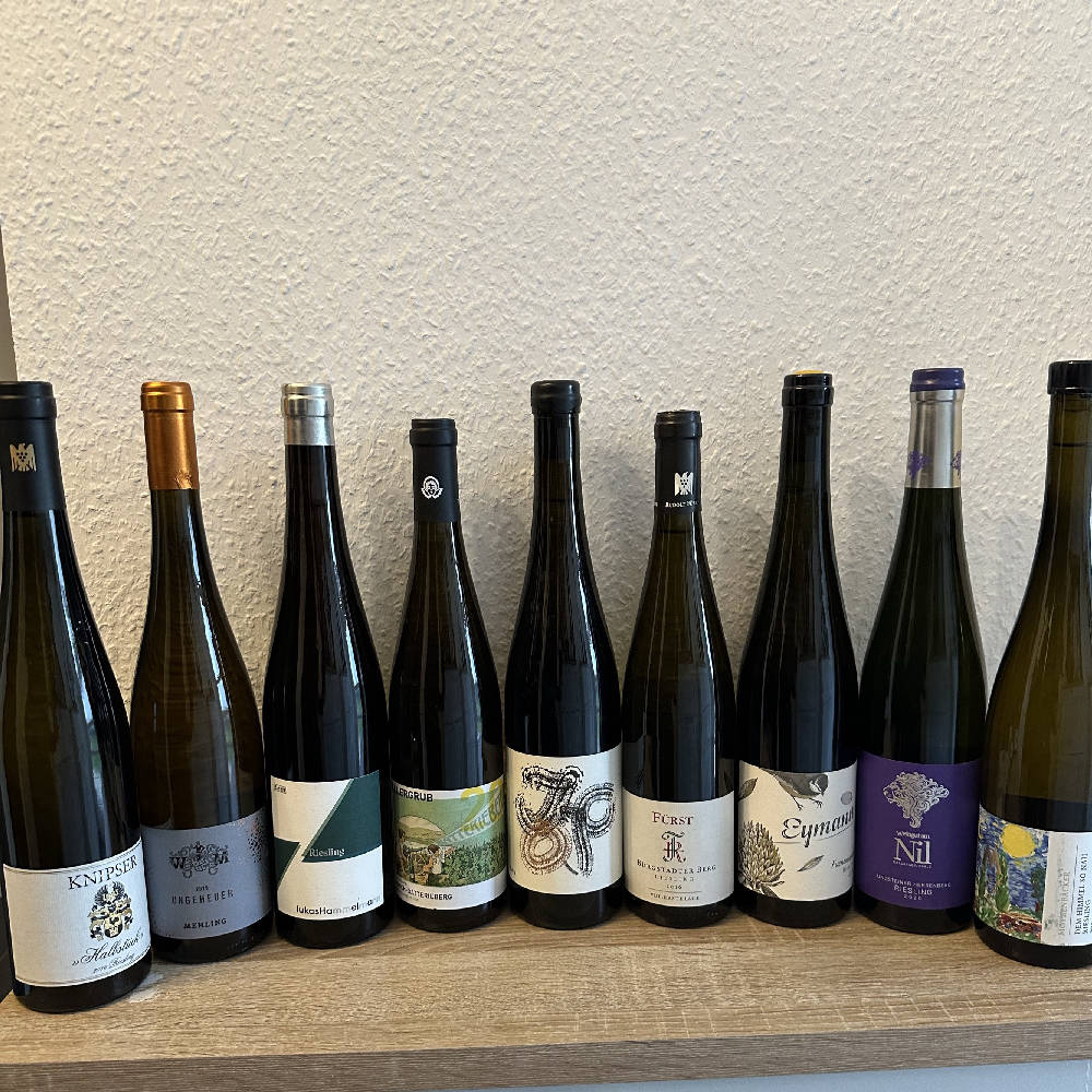 9er gereiftes Lagen-Riesling-Set zum TOP-Preis