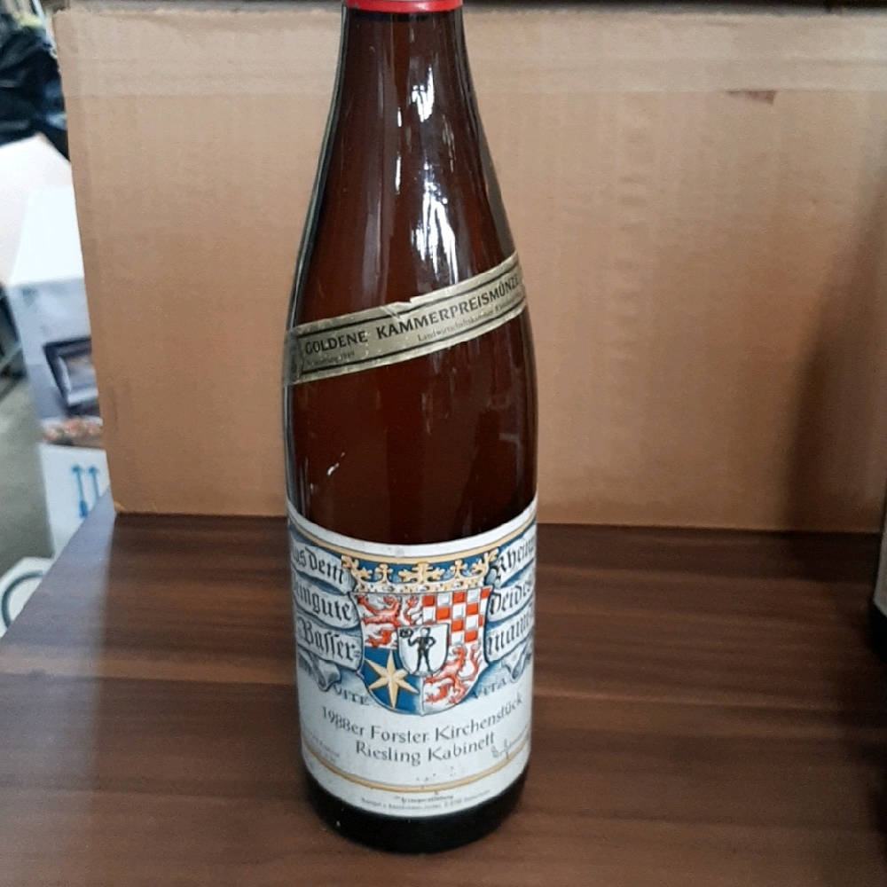 1988er Forster Kirchenstück Riesling Kabinett Weingut Dr. von Bassermann-Jordan 