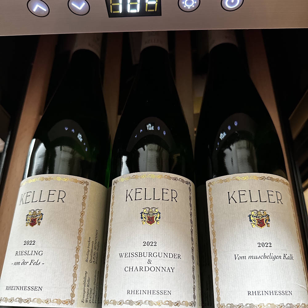 Keller KP Trio Jahrgang 2022 Riesling vdF, Weissburgunder&Chardonnay, Muscheliger Kalk