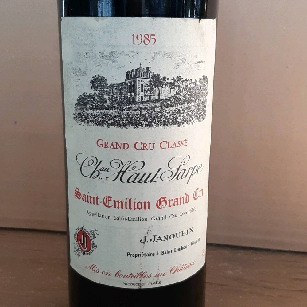 1985er Chateau Haut Sarpe Saint Emilion Grand Cru J. Janoueix