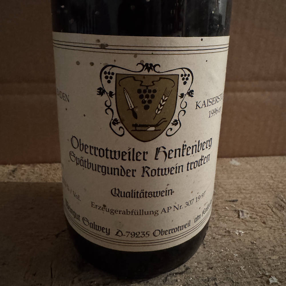 1996 Kaiserstuhl Spätburgunder Rotwein