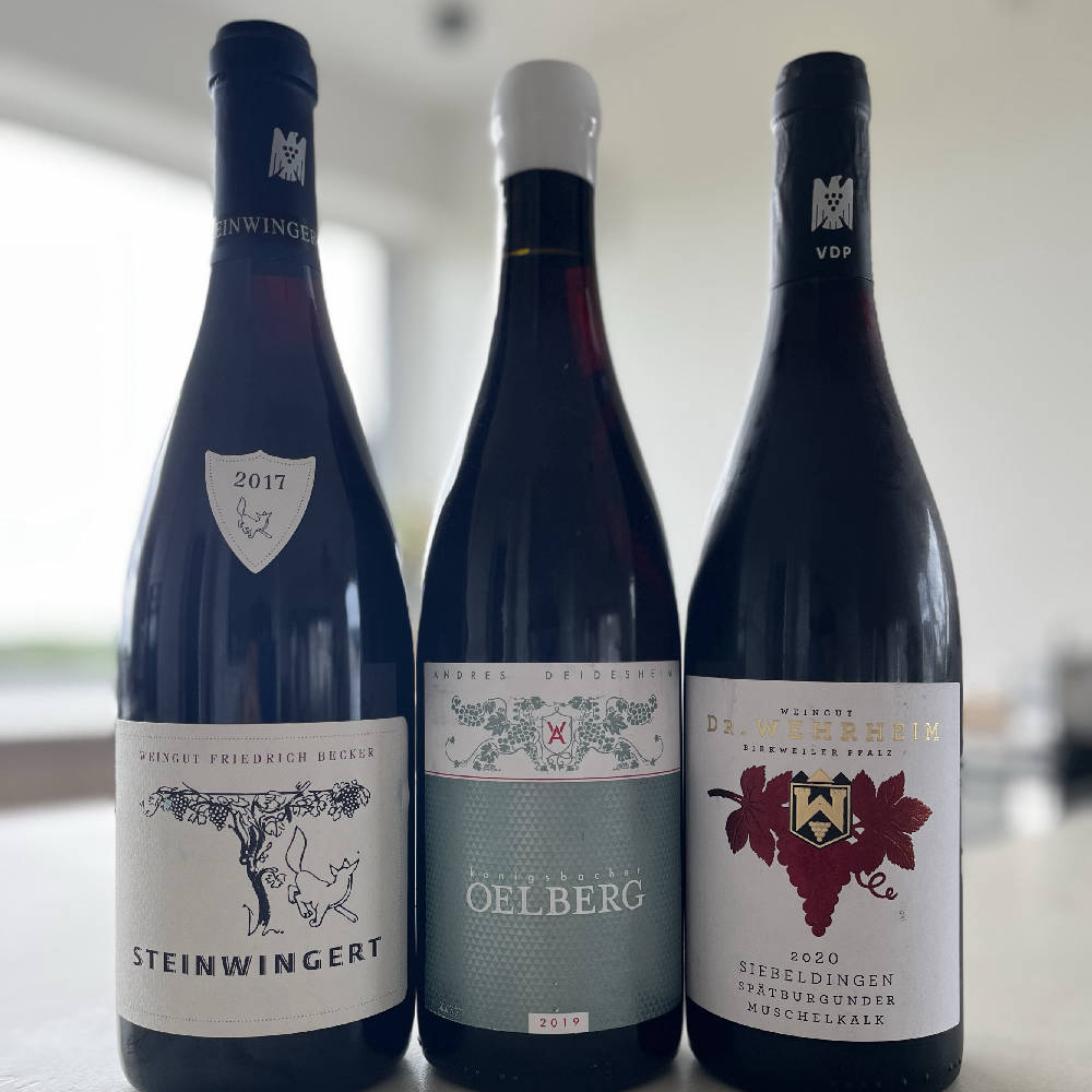 (An-)Gereifte Pfälzer Pinots