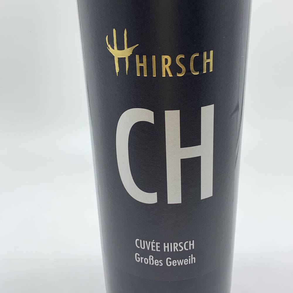 Hirsch Rotweincuvee Großes Geweih Magnumflasche