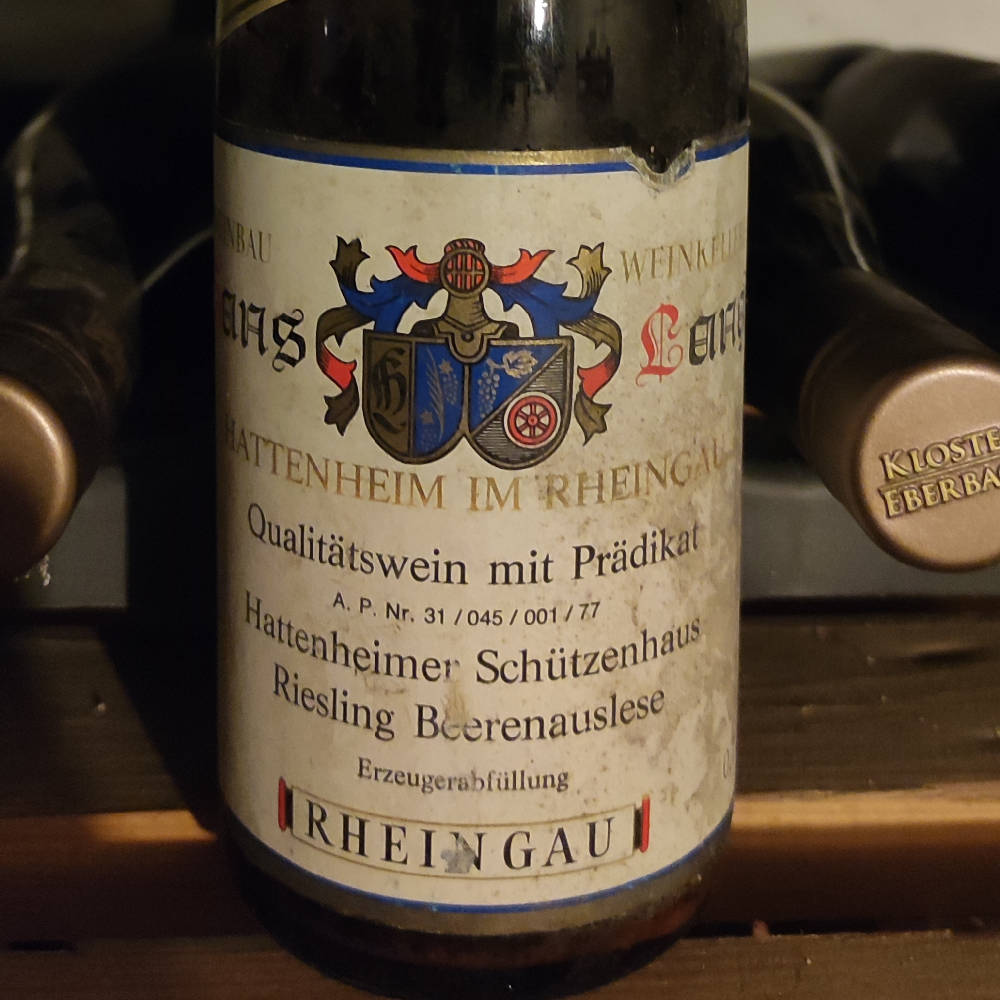 1976er BA Weingut Hans Lang 0,75L