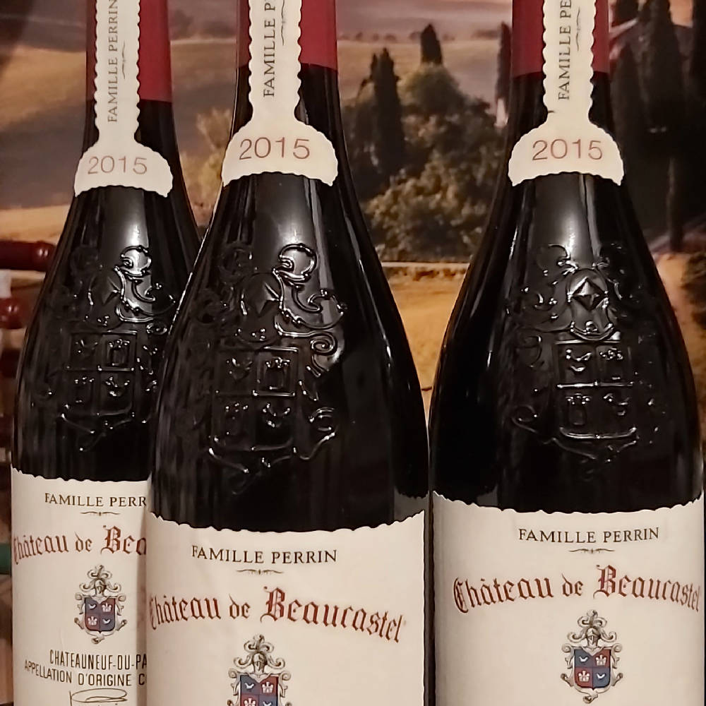 Beaucastel Chateauneuf du Pape 2015 3 Fl. x 0.75