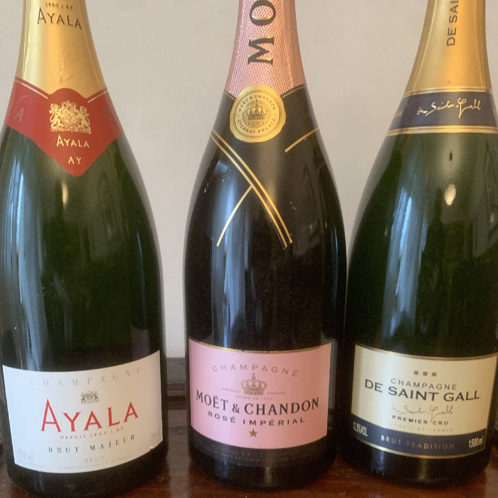 3 x Mega- Champagner Magnum 