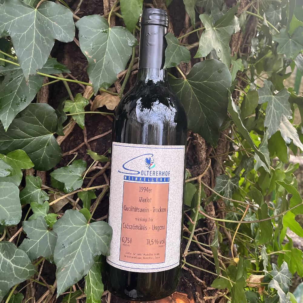 9 Fl. Merlot Soltererhof Weinkellerei Jg. 1994