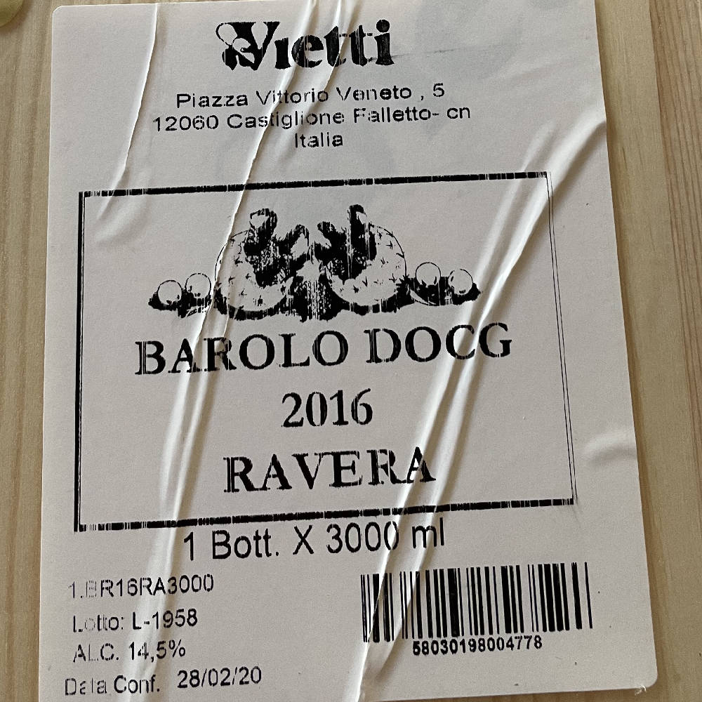 Barolo Vietti Ravera DOCG 2016 DMG OHK