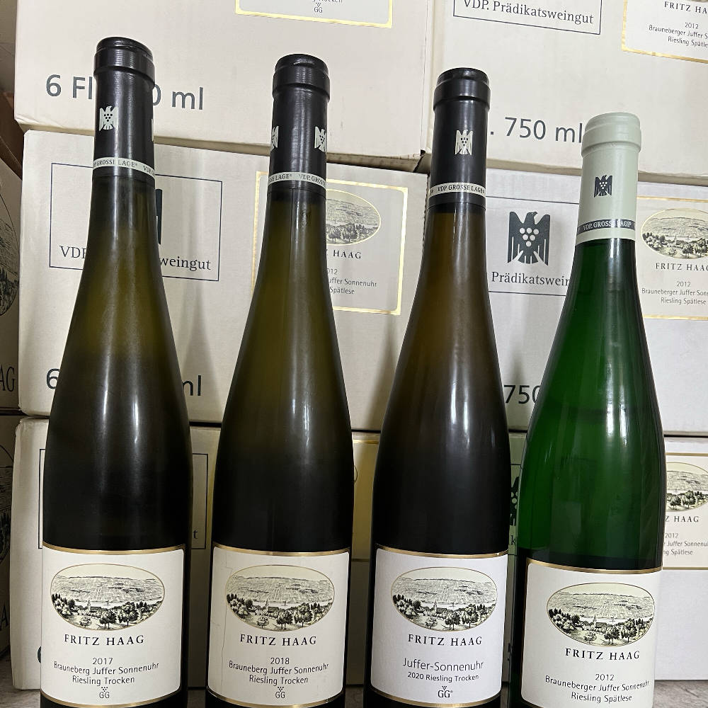Weinpaket Fritz Haag Brauneberger Juffer Sonnenuhr GG und Spätlese