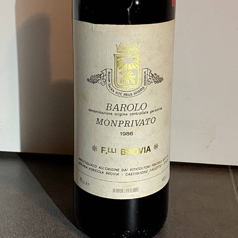 Brovia Barolo MONPRIVATO 1986