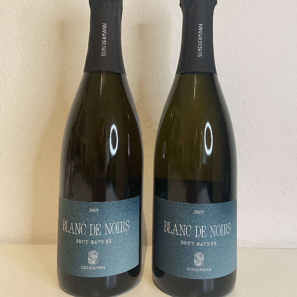 2 Fl. Weingut Scheuermann: Blanc de Noirs Sekt Brut Nature 2019