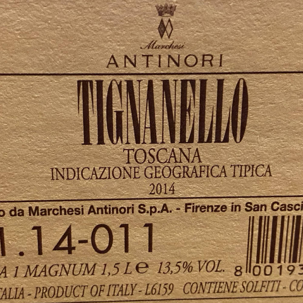 Tignanello Magnum 2014 OHK