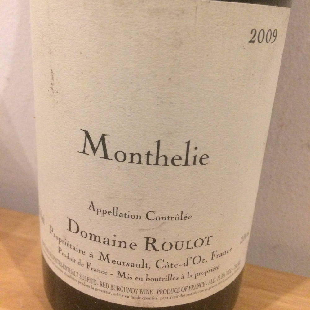 Domaine Roulot Monthelie 2009