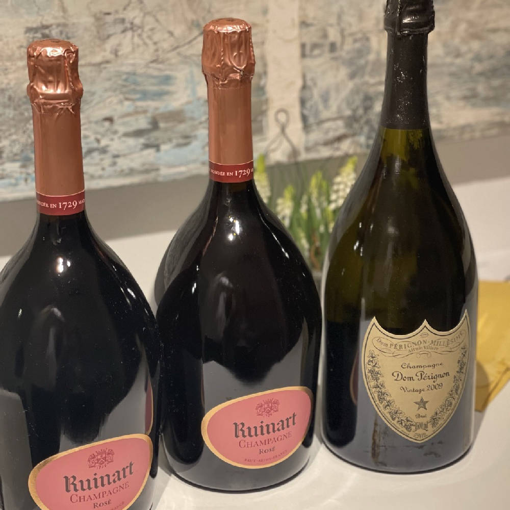 1x Dom Perignon 2009 / 2x Ruinart Rose