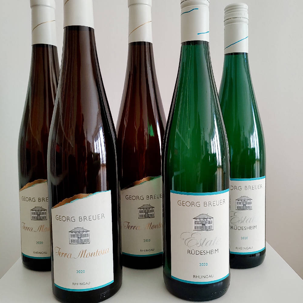 3x Georg Breuer Terra Montosa 2020, 2x Rüdesheim Estate 2020  inkl. Porto!