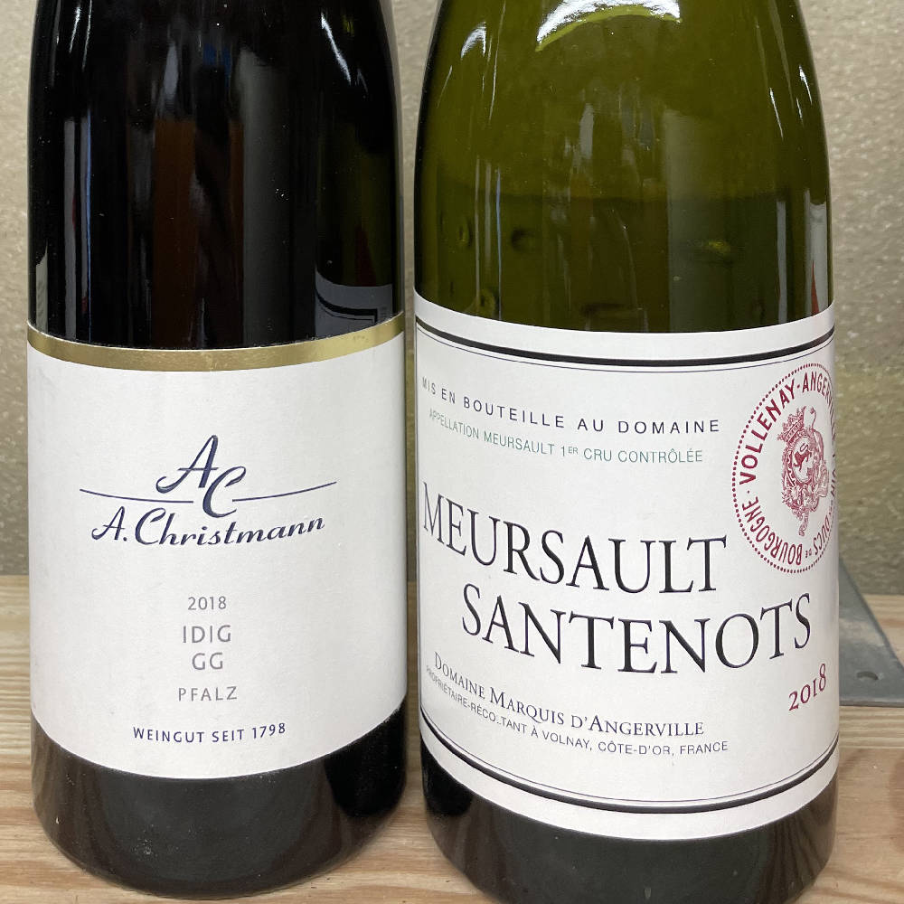 Christmann Idig 2018 & Marquis d’Angerville Meursault 2018