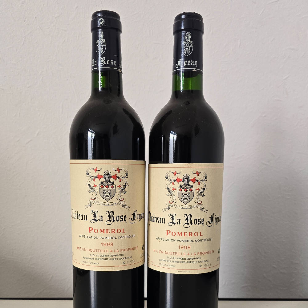 2 x Chateau La Rose Figeac 1998