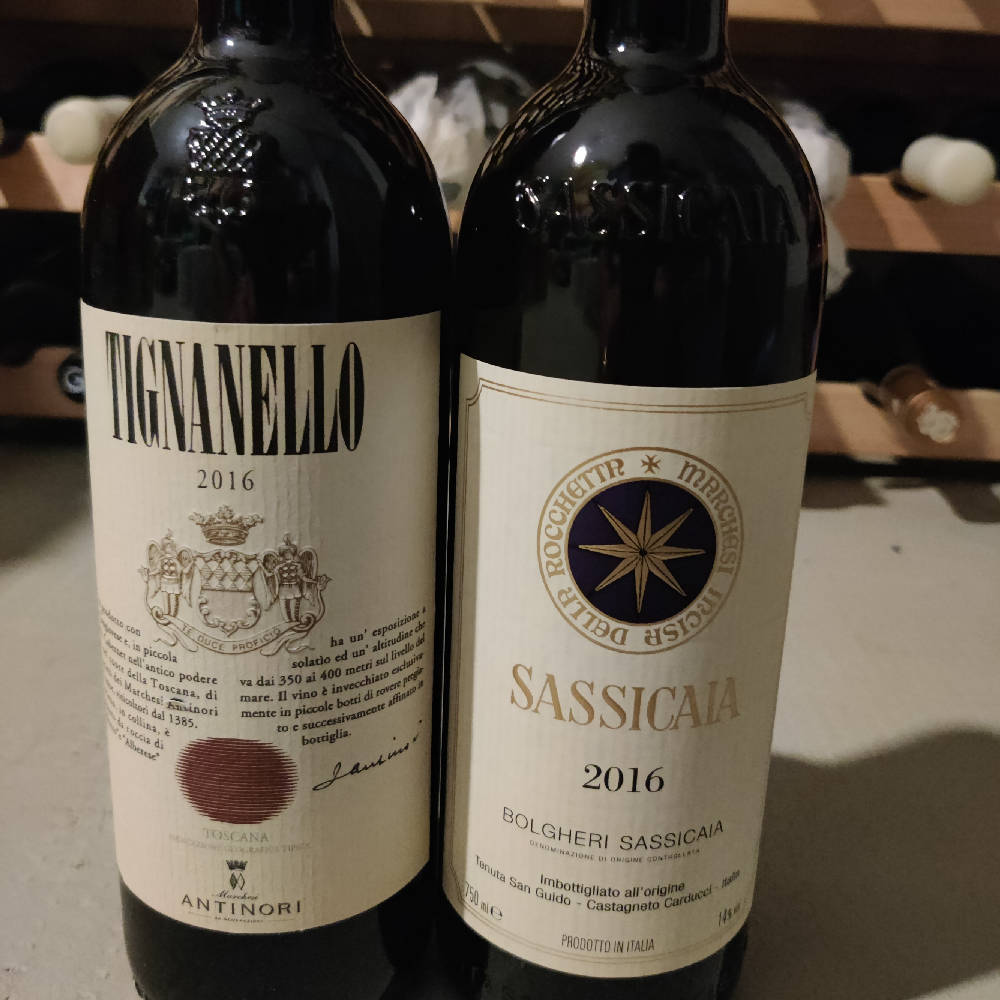 Tignanello & Sassicaia 16 Duo