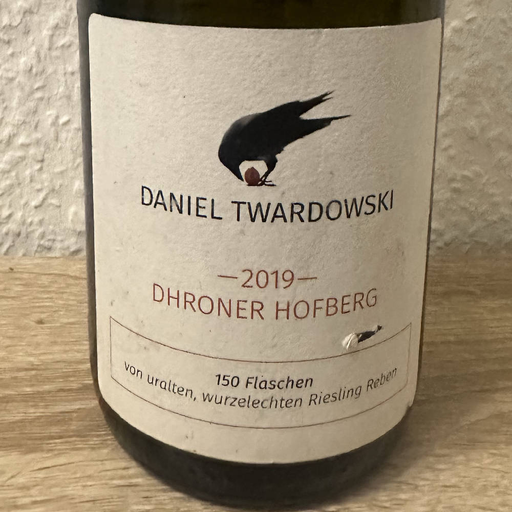 Twardowski Riesling (!) nur 150 Fl. wurzelecht 2019