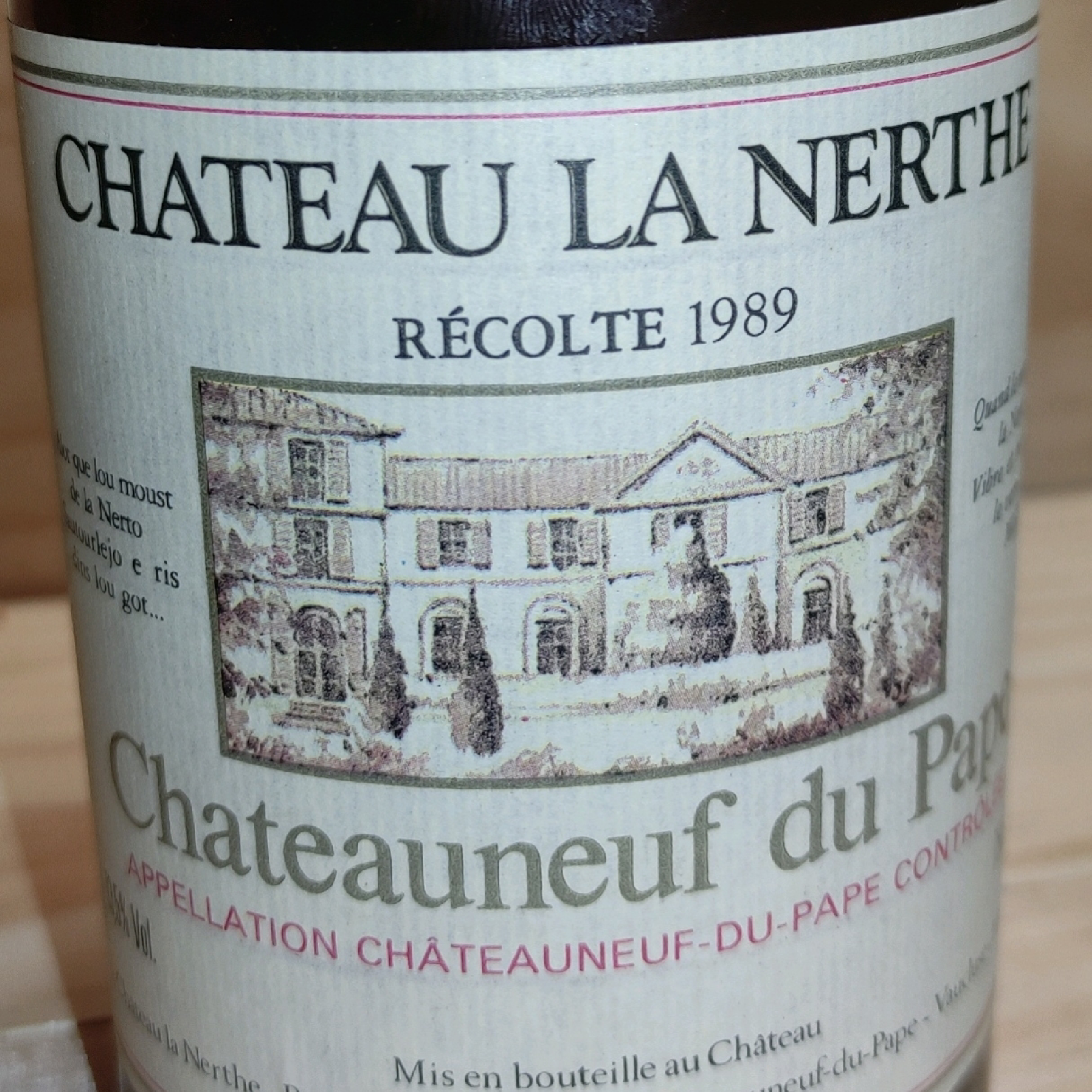 Chateaunef du Pape La Nerthe 1989