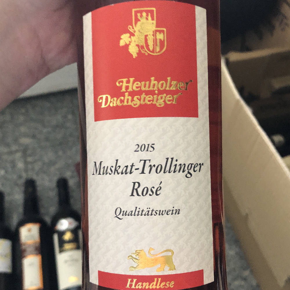 Heuholzer Dachsteiger Muskat Trollinger Rose 2015 Württemberg 