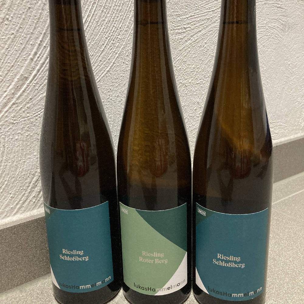 Lukas Hammelmann, 2x Schlossberg + 1x Roter Berg 2018 je 0,75l