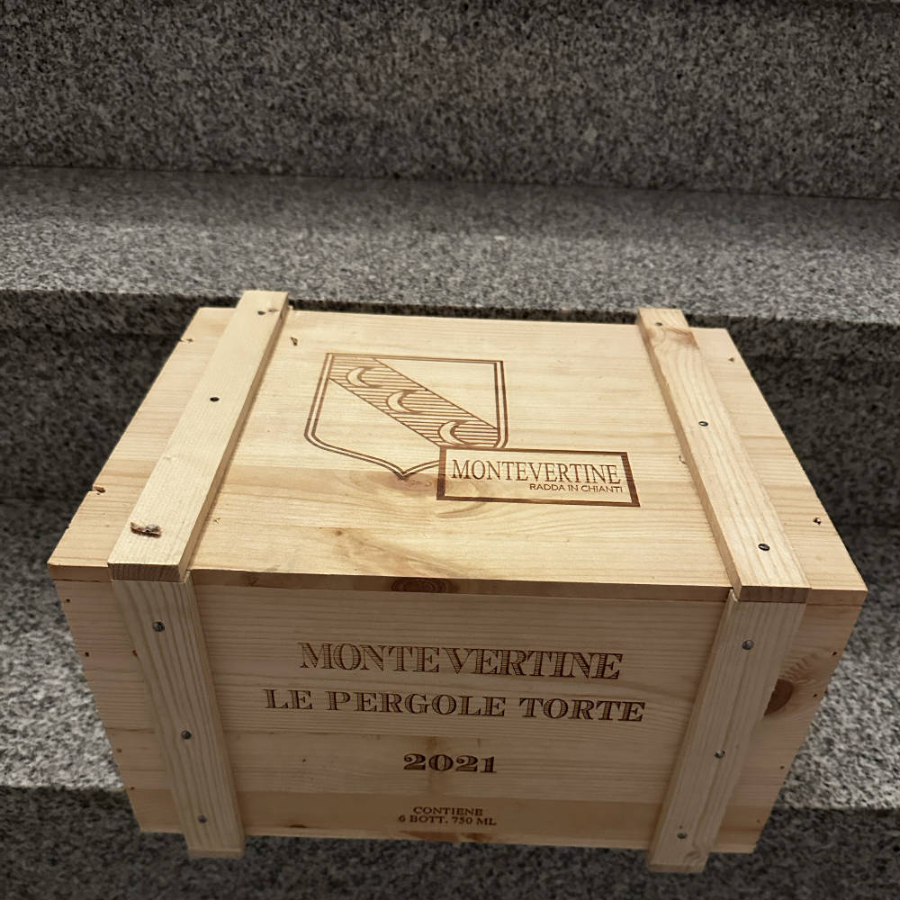 6 Flaschen in OHK Montervertine Le Pergole Torte 2021 