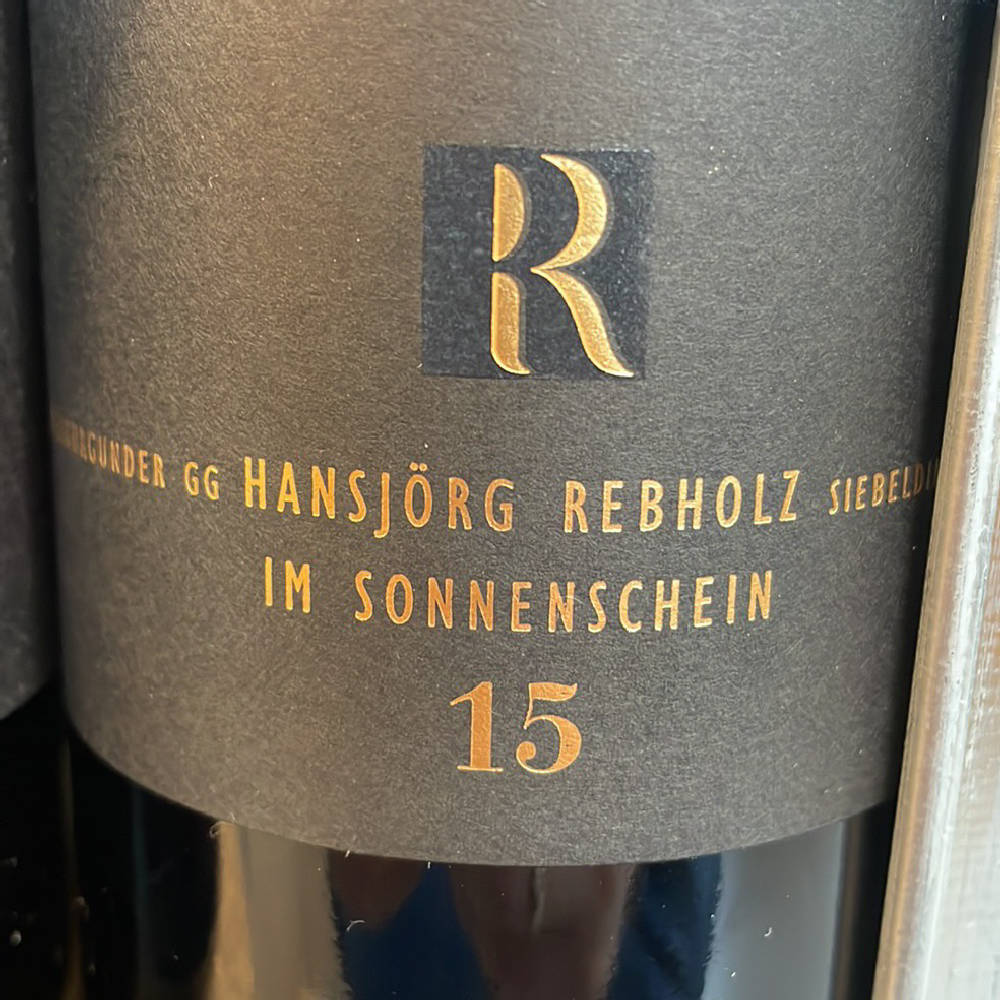 Rebholz Spätburgunder 2015 Sonnenschein goldenes R