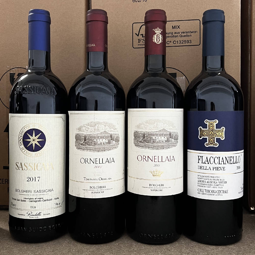 Sassicaia Ornallaia Flaccianello 2007 2015 2016 2017 uvm