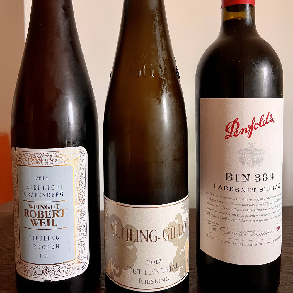 Gereifte Weine, Pettenthal, Gräfenberg, Penfolds