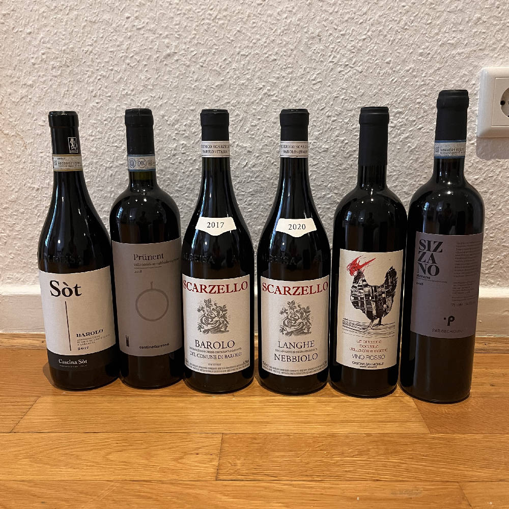 Gemischtes Piemont Paket Barolo, Barbera, Nebbiolo