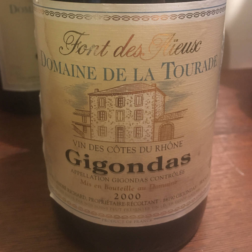 6x GIGONDAS Domaine De La Tourade 2000