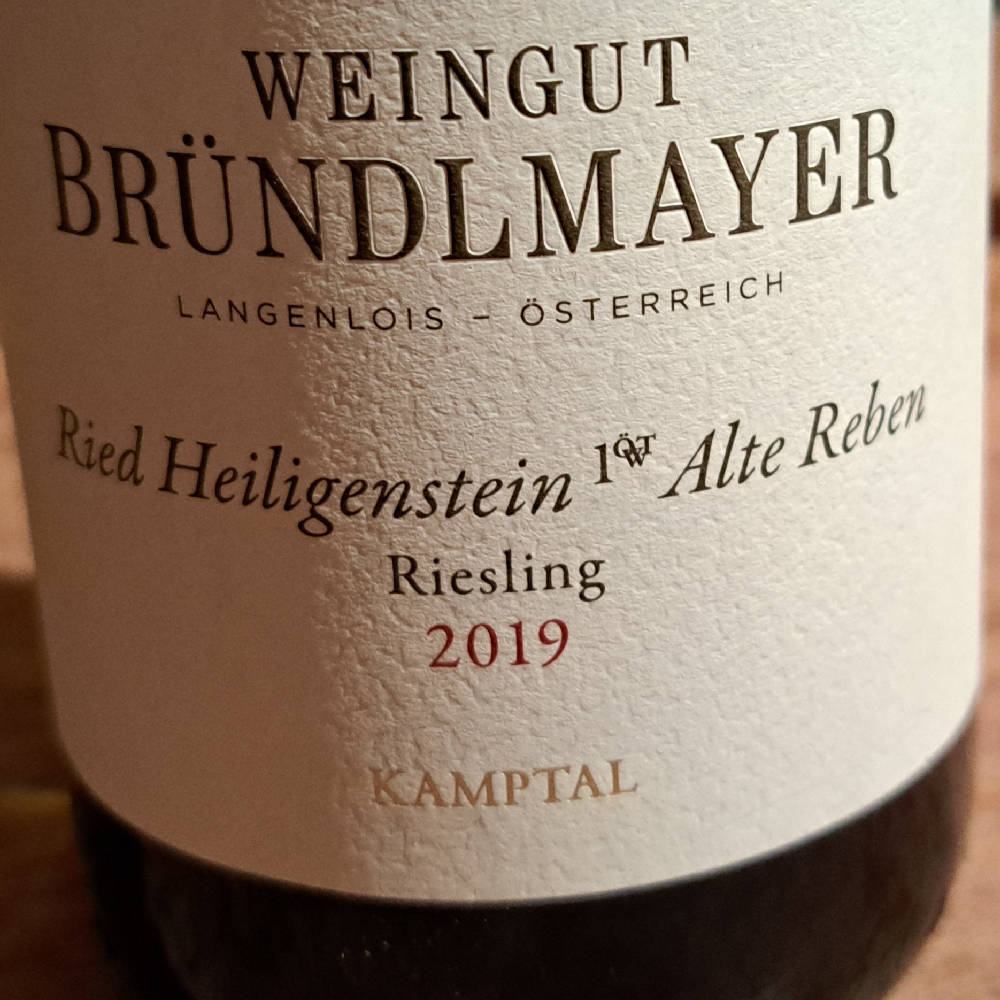 BRÜNDLMAYER 100 FS RIED HEILIGENSTEIN ALTE REBEN 2019